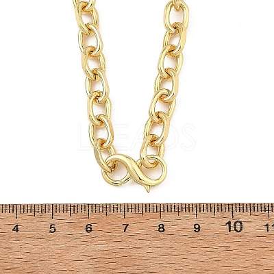 6MM Brass Cable Chain Necklaces with S Clasps NJEW-JN06442-1