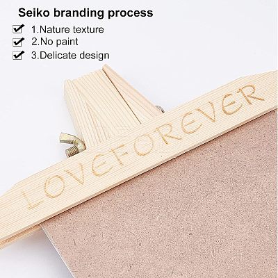 2Sets 2 Styles Natural Wood Photo Frames DJEW-OC0001-06-1