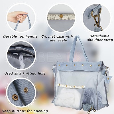 1Pc PVC Shoulder Yarn Storage Bag DIY-CP0011-52A-1