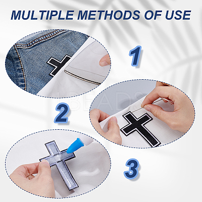 20Pcs Polyester Clothing Patches PATC-GA0002-02A-1