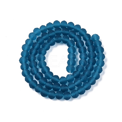 Transparent Glass Beads Strands X-EGLA-A044-T6mm-MD27-1