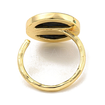 Brass Open Cuff Rings RJEW-K265-05G-1
