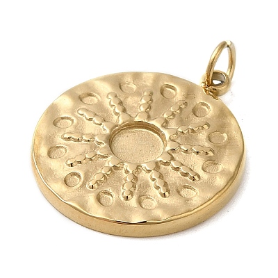 304 Stainless Steel Pendant Cabochon Settings STAS-K263-45G-1