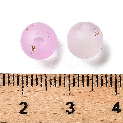 Frosted Transparent Acrylic Beads X1-OACR-F013-13K-1