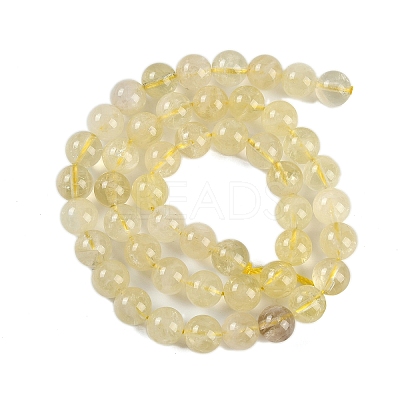 Natural Lemon Quartz(Heated) Beads Strands G-H062-A01-02-1