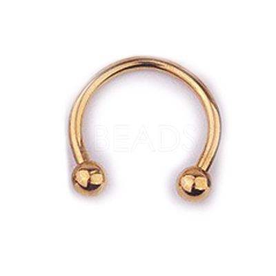 303 Stainless Steel Circular/Horseshoe Barbell Nose Rings WG86D19-16-1