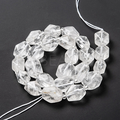 Natural Quartz Crystal Beads Strands G-C182-08-1