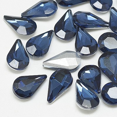 Pointed Back Glass Rhinestone Cabochons RGLA-T082-5x8mm-13-1