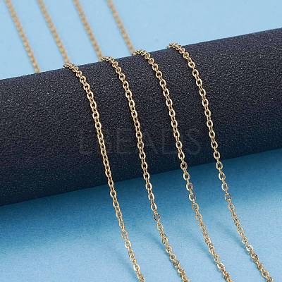 3.28 Feet PVD Vacuum Plating 304 Stainless Steel Cable Chains X-CHS-F007-01G-A-1
