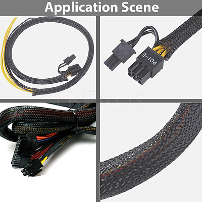 30M Flexible PET Cable Wrap Cord Protector OCOR-CL0001-04B-1