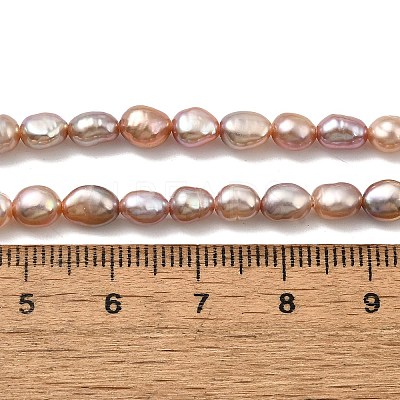 Natural Cultured Freshwater Pearl Beads Strands PEAR-I007-01P-04A-1