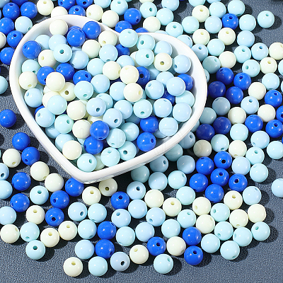 Opaque Acrylic Beads SACR-PA0001-04B-04-1