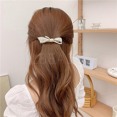 Alloy Crystal Rhinestone Hair Barrettes LS-PHAR-D011-05LG-1
