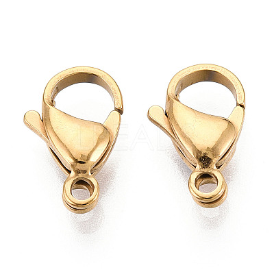 304 Stainless Steel Lobster Claw Clasps STAS-T065-15mm-34G-1