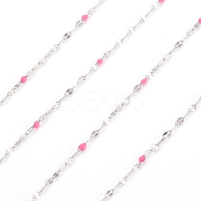 Handmade 304 Stainless Steel Dapped Chains CHS-D026-16N-P-1