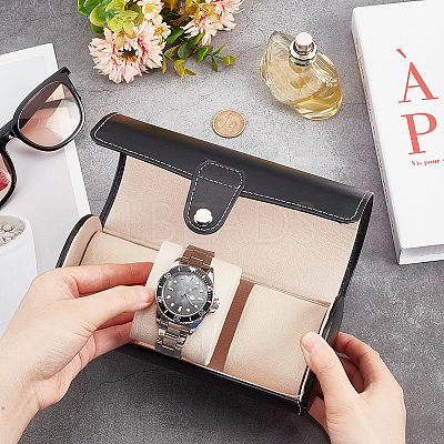 Column PU Leather Watch Boxes CON-WH0094-07A-1