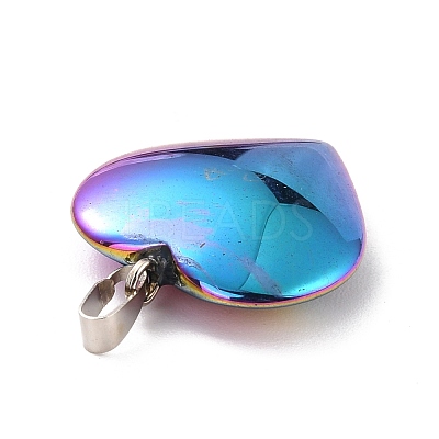 Electroplate Non-magnetic Synthetic Hematite Pendants G-I315-01B-1