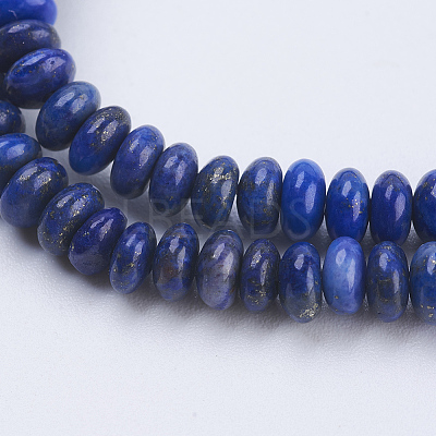 Natural Lapis Lazuli Beads Strands G-P354-10-4x2mm-1