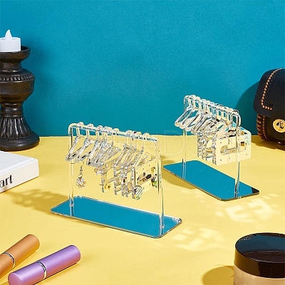 2 Sets Acrylic Earring Display Hanger Rack EDIS-PH0001-42A-1