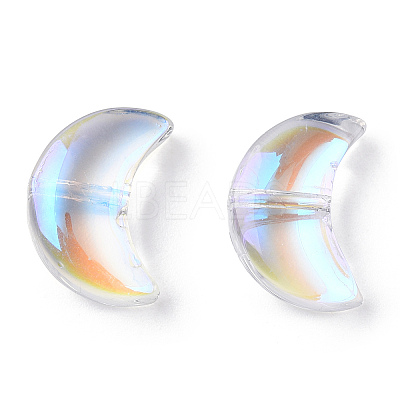 Electroplate Transparent Glass Beads EGLA-T022-04-1