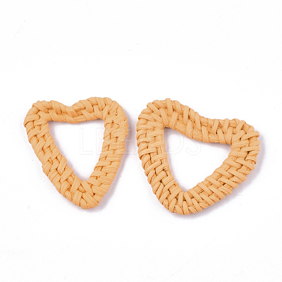 Handmade Reed Cane/Rattan Woven Linking Rings X-WOVE-T006-038B-1