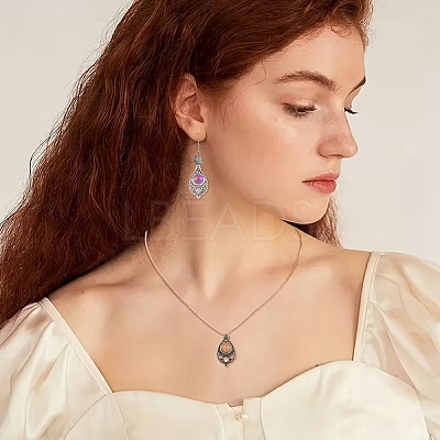 Bohemian Dyed Synthetic Turquoise Pendants LS-FIND-YWC0003-02AB-01-1