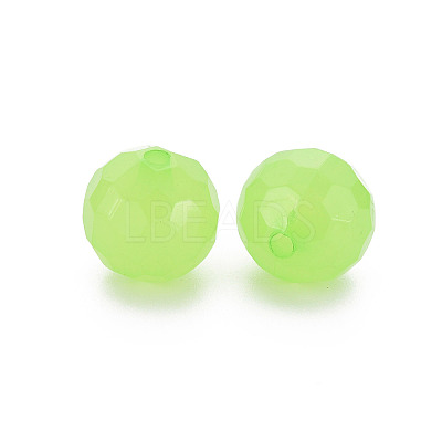 Imitation Jelly Acrylic Beads MACR-S373-97C-E06-1