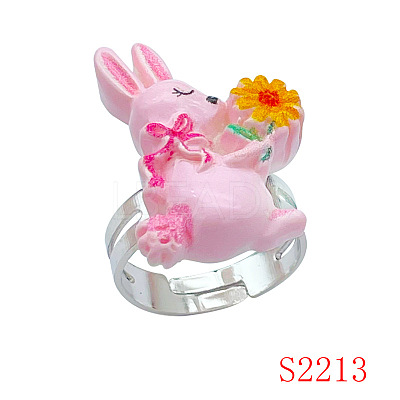 Easter Resin with Iron Finger Rings for Girl FS-WG45AD0-06-1