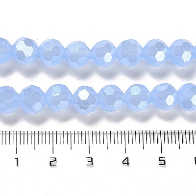 Electroplate Glass Beads Strands EGLA-A035-J8mm-A03-1