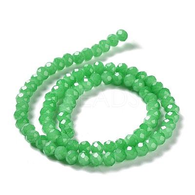 Baking Paint Imitation Jade Glass Bead Strands X-DGLA-A034-J6MM-A10-1