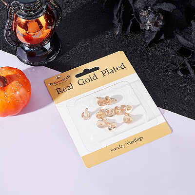 10Pcs Halloween Themed Brass Pendants KK-BBC0015-68A-1