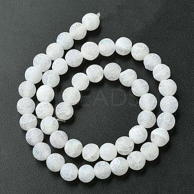 Natural Weathered Agate Beads Strands X-G-G589-8mm-03-1