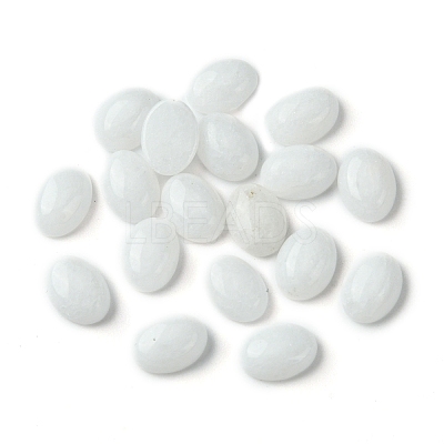 Natural White Jade Cabochons G-A094-01B-13-1