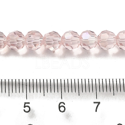 Electroplate Transparent Glass Beads Strands LS-EGLA-A035-T6mm-L20-1