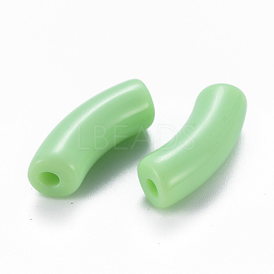 Opaque Acrylic Beads MACR-S372-001B-S028-1