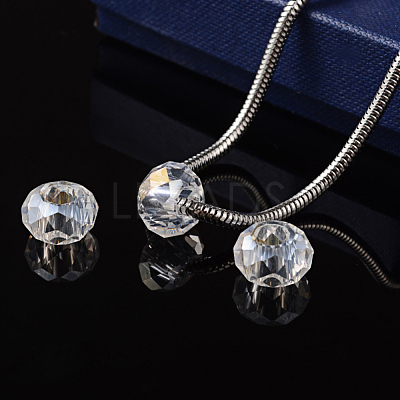 Handmade Crystal European Beads GPDL21Y-28-1