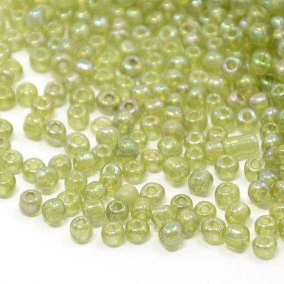 (Repacking Service Available) Round Glass Seed Beads SEED-C016-4mm-164-1
