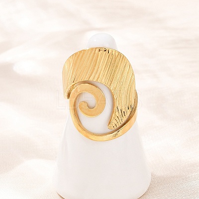 304 Stainless Steel Cuff Open Rings for Women RJEW-H255-01G-05-1