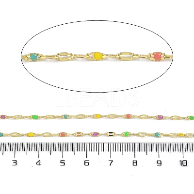 Rack Plating Brass Dapped Chains AJEW-Q153-03G-03-1