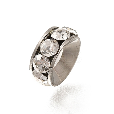 Brass Rhinestone Spacer Beads KK-M313-44C-11-1