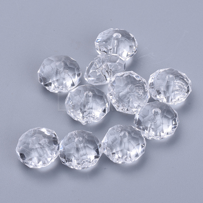 Transparent Acrylic Beads TACR-Q258-8mm-V01-1