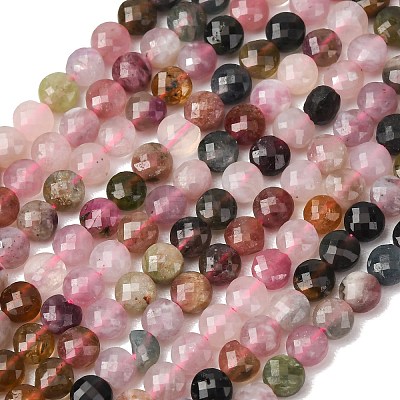 Natural Multicolor Tourmaline Beads Strands G-D110-F02-04-1