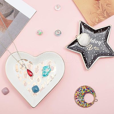 Porcelain Jewelry Plate DJEW-FG0001-06-1