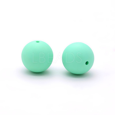 Round Food Grade Eco-Friendly Silicone Beads SI-JX0066A-38-1