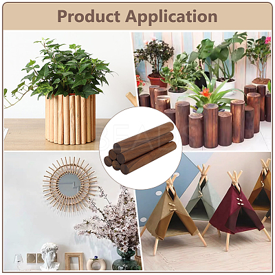 Black Walnut Round Stick WOOD-WH0131-39-1