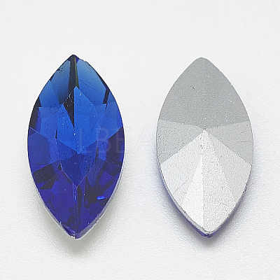 Pointed Back Glass Rhinestone Cabochons LS-RGLA-T083-7x15mm-11-1