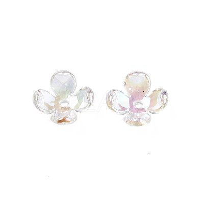 Transparent Acrylic Bead Caps TACR-Q273-03-1