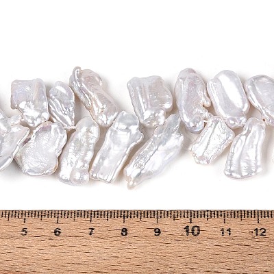Natural Baroque Keshi Pearl Beads Strands PEAR-S022-04A-1