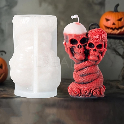 Skull DIY Silicone Candle Molds SIL-F014-02D-1