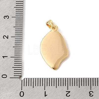 Natural White Shell Pendants KK-Z149-18G-1